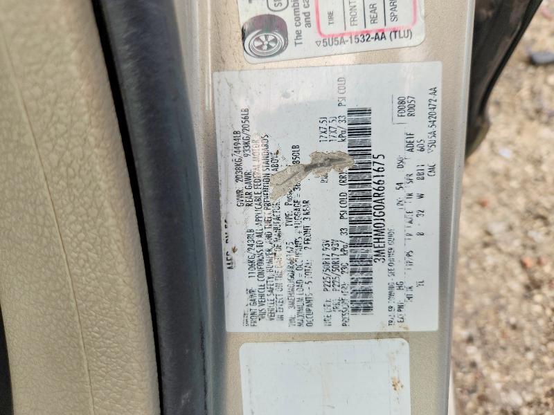 Продажа на аукционе авто 2010 Mercury Milan, vin: 3MEHM0JG0AR661675, номер лота: 59153276