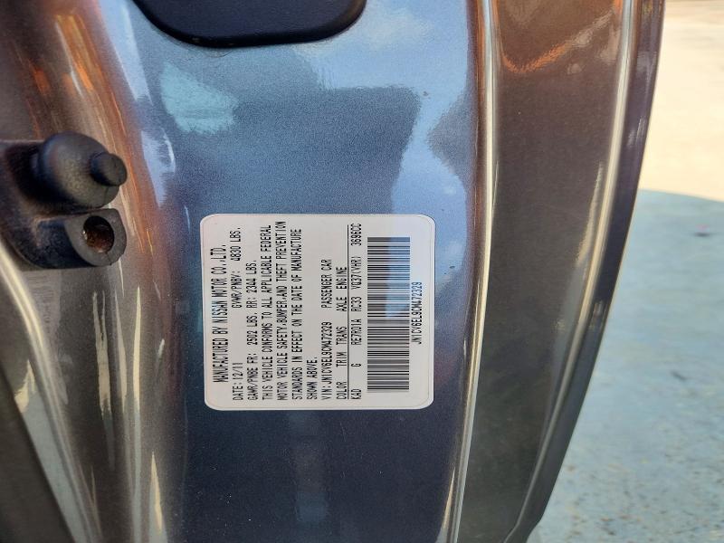 2012 Infiniti G37 მანქანა იყიდება აუქციონზე, vin: JN1CV6EL9CM472329, აუქციონის ნომერი: 63042576