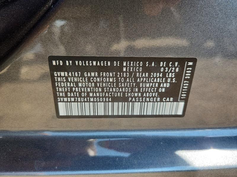 Aukcja sprzedaży 2026 Volkswagen Jetta, vin: 3VWBW7BU4TM050964, numer aukcji: 61336506