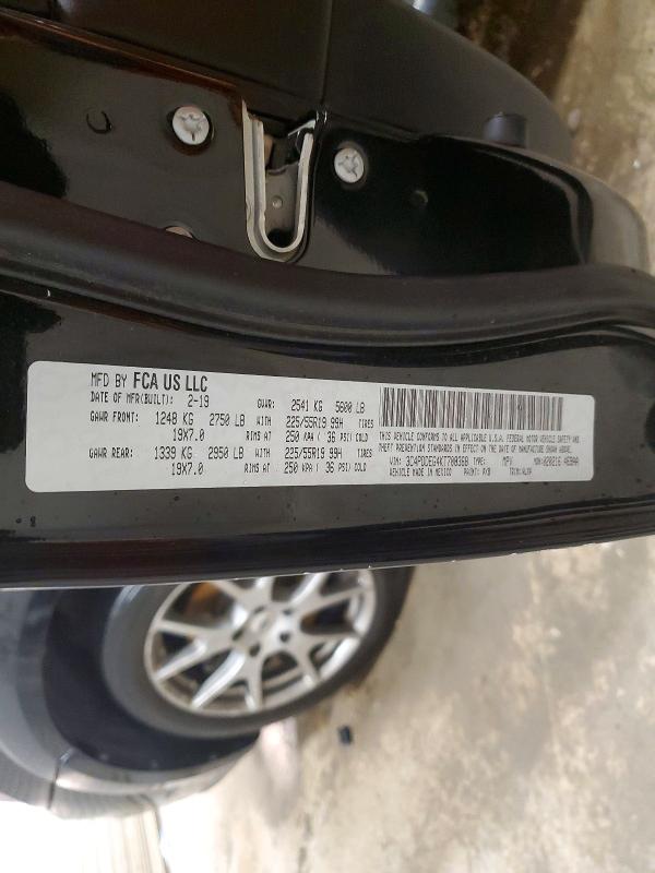 62072876 :رقم المزاد ، 3C4PDDEG4KT708368 vin ، 2019 Dodge Journey مزاد بيع