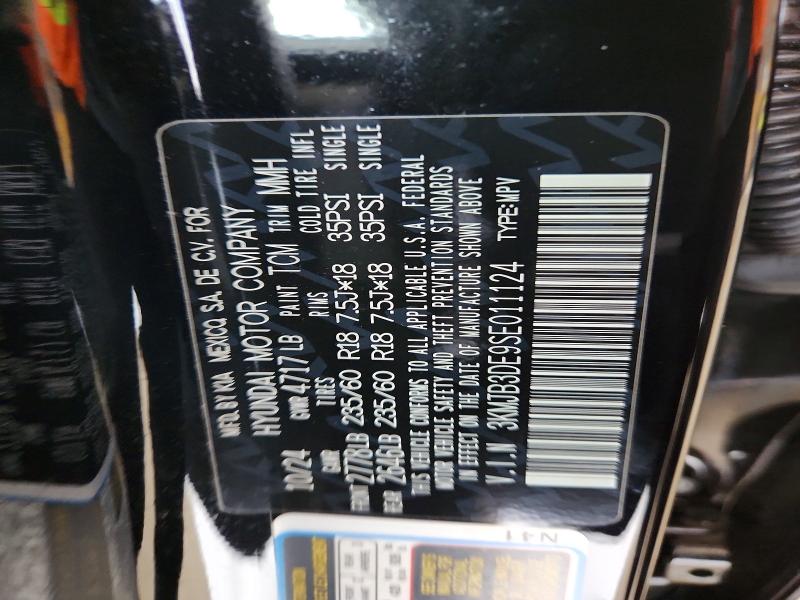 2025 Hyundai Tucson მანქანა იყიდება აუქციონზე, vin: 3KMJB3DE9SE011124, აუქციონის ნომერი: 60220796
