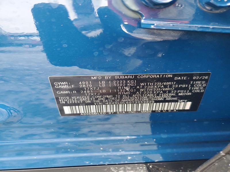 Продаж на аукціоні авто 2026 Subaru Forester, vin: 4S4SLDL60T3059829, номер лоту: 62609776