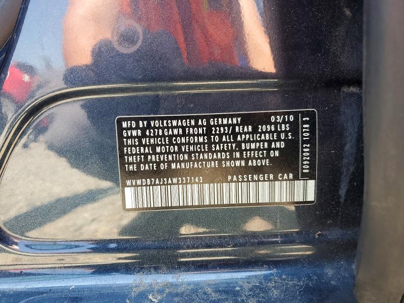 Продаж на аукціоні авто 2010 Volkswagen Golf, vin: WVWDB7AJ3AW337143, номер лоту: 61816626