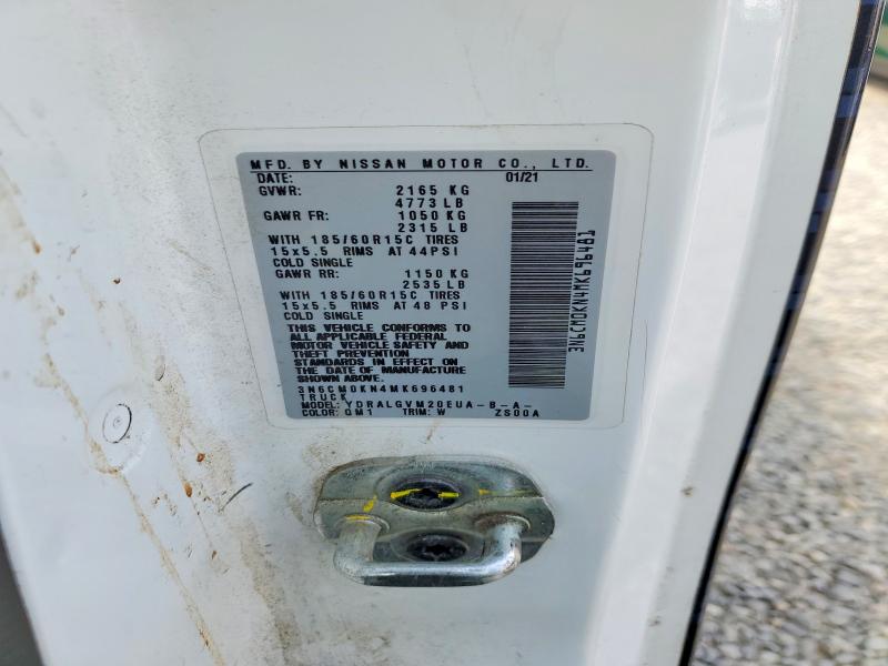 Aukcja sprzedaży 2021 Nissan Nv200, vin: 3N6CM0KN4MK696481, numer aukcji: 58802576