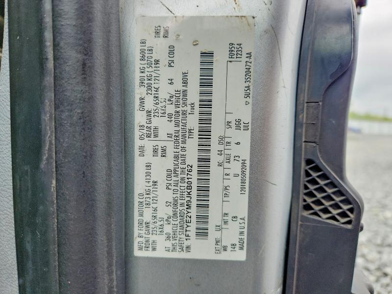 Aukcja sprzedaży 2018 Ford Transit, vin: 1FTYE2YM9JKB01762, numer aukcji: 64167046