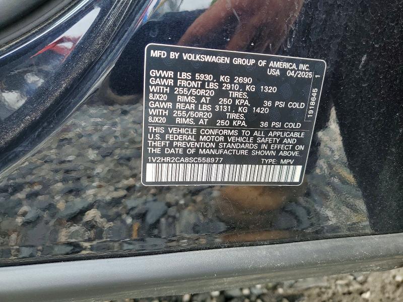 Aukcja sprzedaży 2025 Volkswagen Atlas, vin: 1V2HR2CA8SC558977, numer aukcji: 59729186