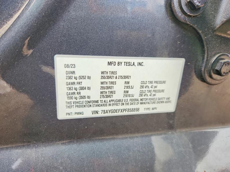 Продаж на аукціоні авто 2023 Tesla Model Y, vin: 7SAYGDEFXPF858898, номер лоту: 61125256
