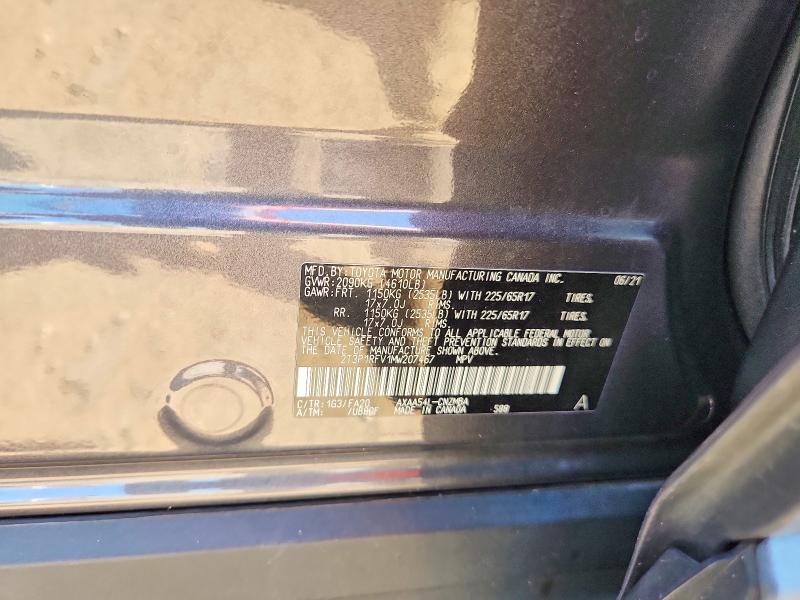 2021 Toyota Rav4 მანქანა იყიდება აუქციონზე, vin: 2T3P1RFV1MW207467, აუქციონის ნომერი: 59735236