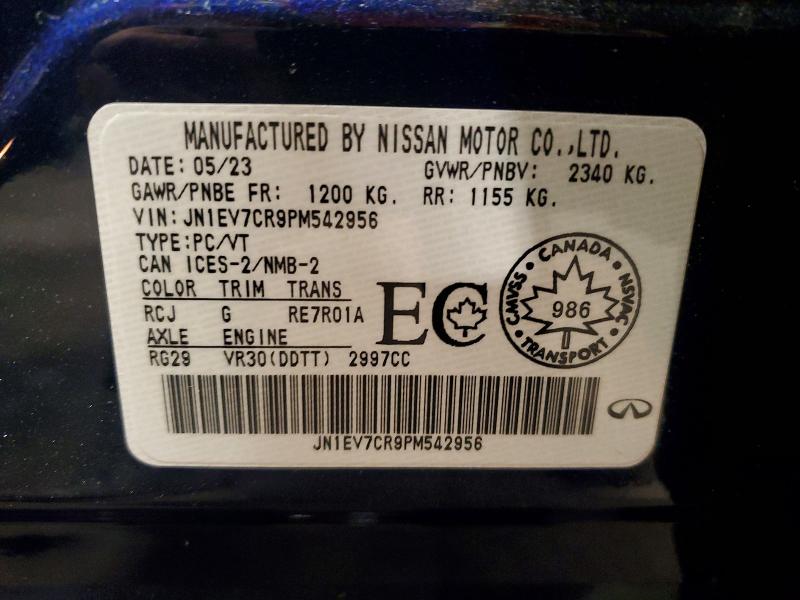 Продаж на аукціоні авто 2023 Infiniti Q50, vin: JN1EV7CR9PM542956, номер лоту: 60637816