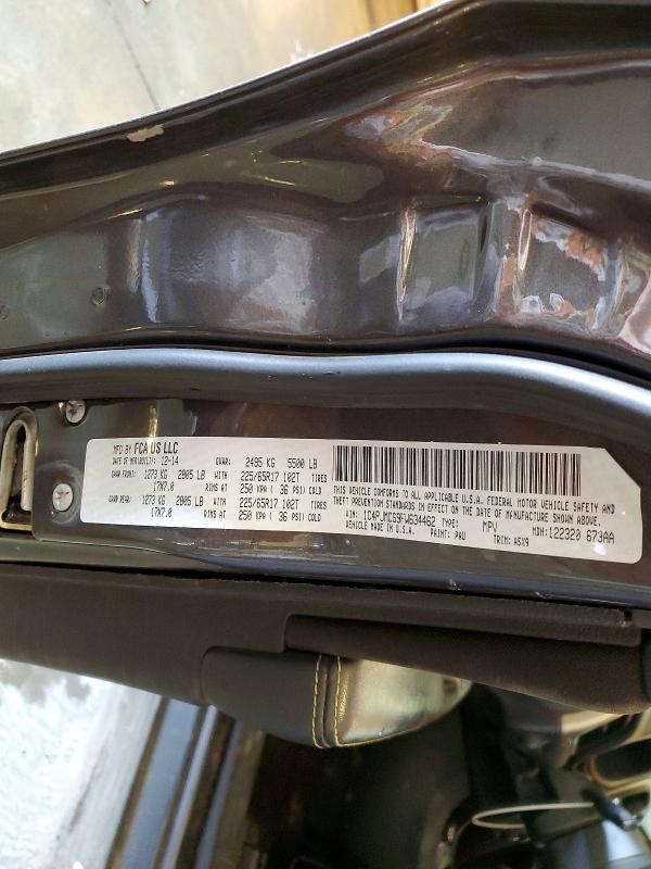 2015 Jeep Cherokee მანქანა იყიდება აუქციონზე, vin: 1C4PJMCS9FW634462, აუქციონის ნომერი: 60972156