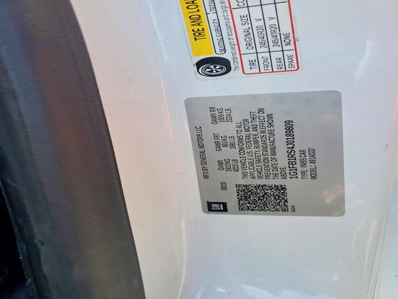 60329526 :رقم المزاد ، 1G1FB1RS4J0189809 vin ، 2018 Chevrolet Camaro مزاد بيع