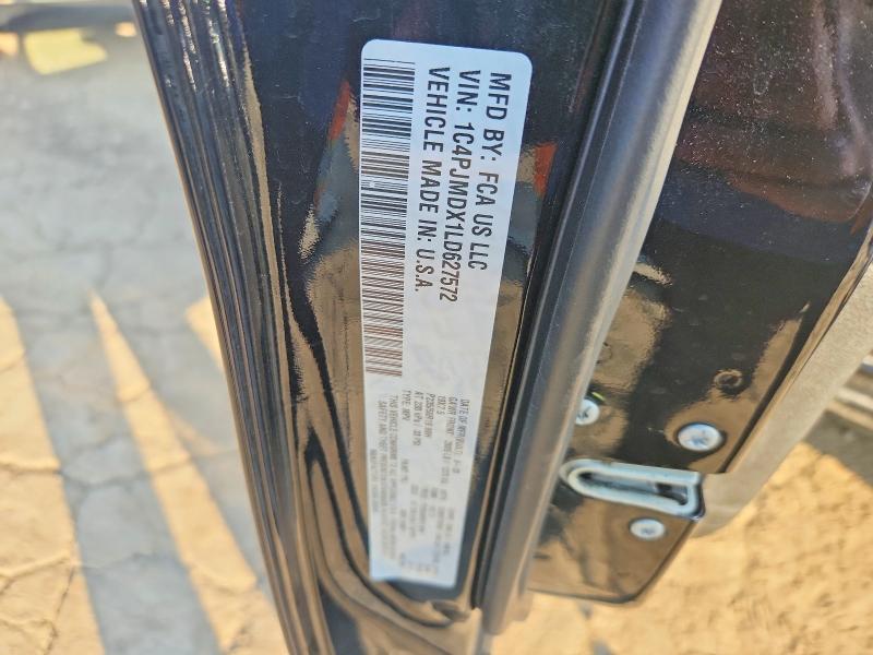 59342726 :رقم المزاد ، 1C4PJMDX1LD627572 vin ، 2020 Jeep Cherokee مزاد بيع