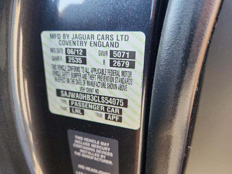 Продажа на аукционе авто 2012 Jaguar Xf, vin: SAJWA0HB3CLS54075, номер лота: 59583926