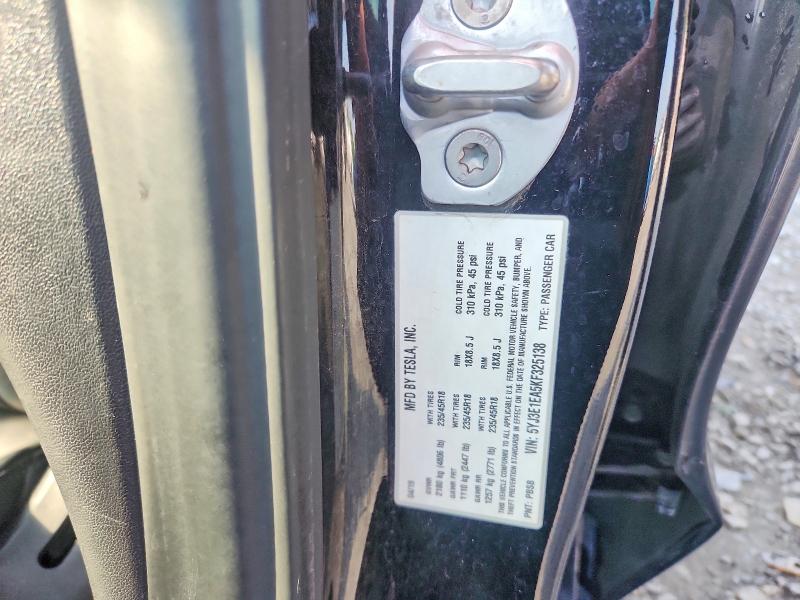 Продажа на аукционе авто 2019 Tesla Model 3, vin: 5YJ3E1EA5KF325138, номер лота: 60294256