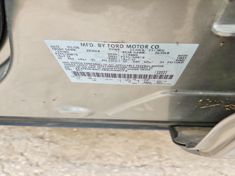 2008 Ford Edge მანქანა იყიდება აუქციონზე, vin: 2FMDK49C38BA98074, აუქციონის ნომერი: 85602895