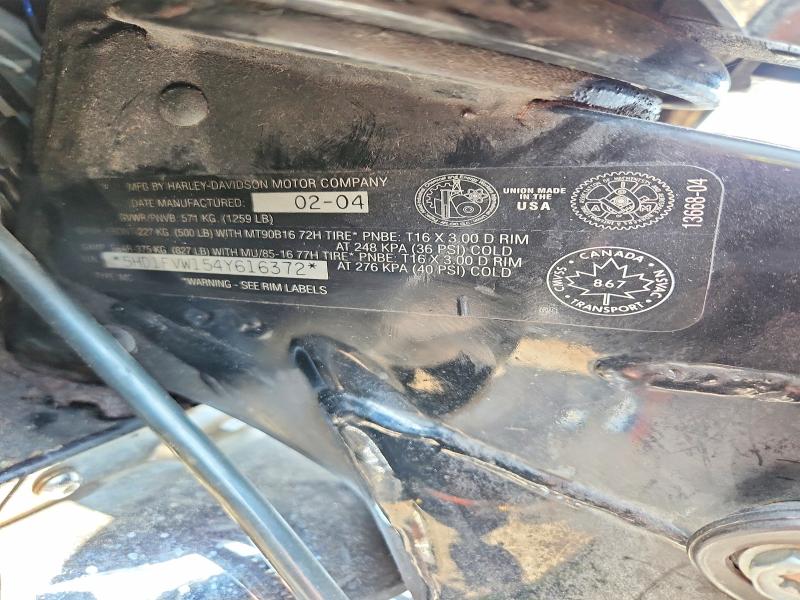 Aukcja sprzedaży 2004 Harley-davidson Flhti, vin: 5HD1FVW154Y616372, numer aukcji: 59239366