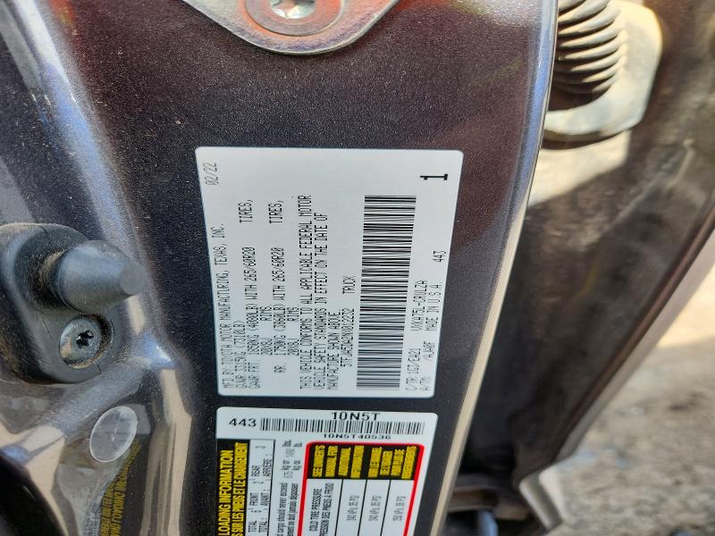 Aukcja sprzedaży 2022 Toyota Tundra, vin: 5TFJA5DA2NX012232, numer aukcji: 60452746