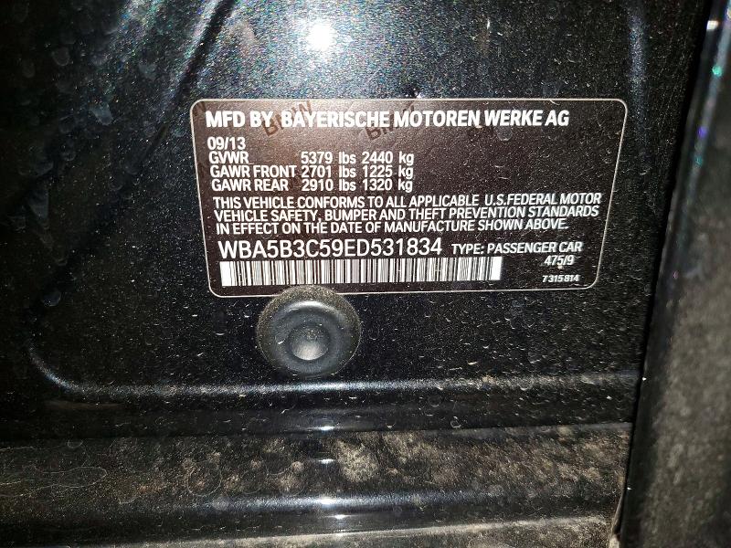 Продаж на аукціоні авто 2014 Bmw 535, vin: WBA5B3C59ED531834, номер лоту: 61870256
