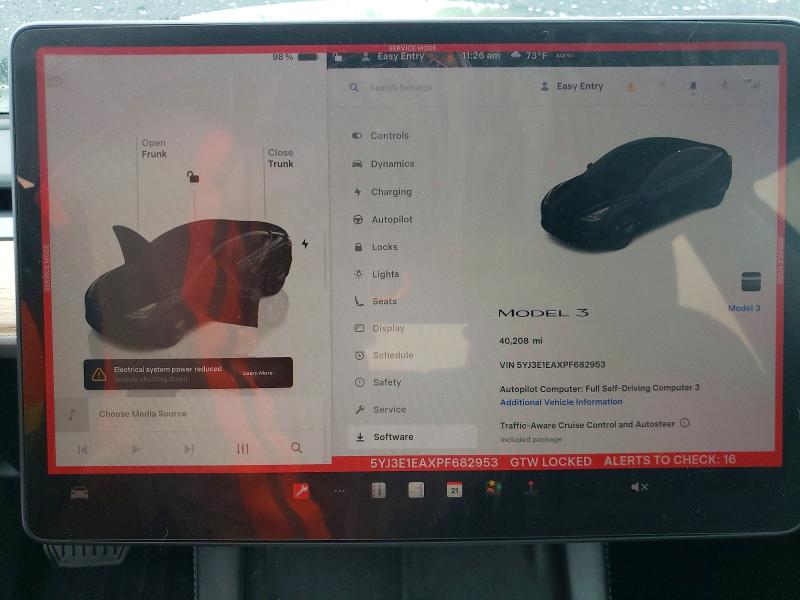 Aukcja sprzedaży 2023 Tesla Model 3, vin: 5YJ3E1EAXPF682953, numer aukcji: 61676456