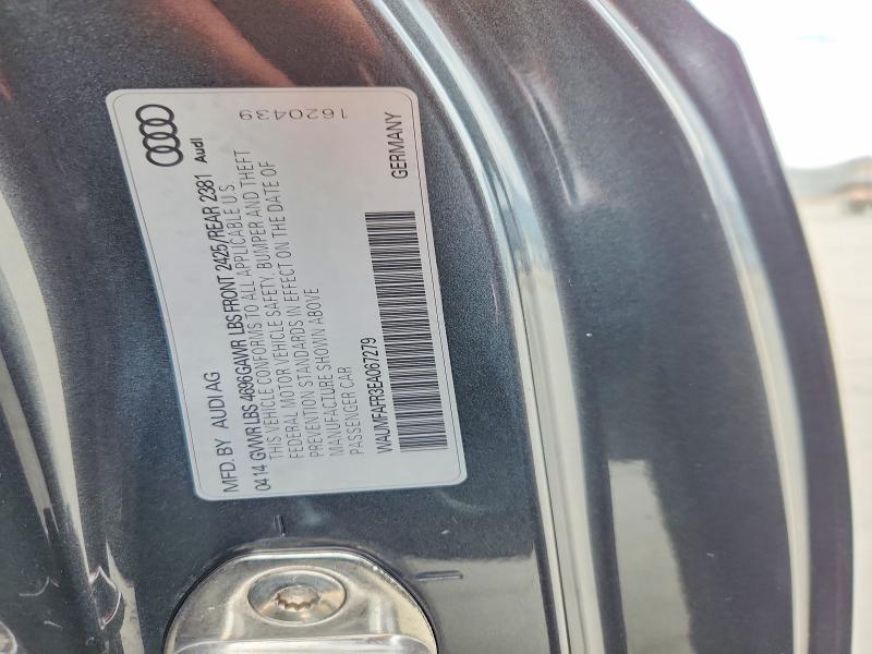 2014 Audi A5 მანქანა იყიდება აუქციონზე, vin: WAUMFAFR3EA067279, აუქციონის ნომერი: 62600026