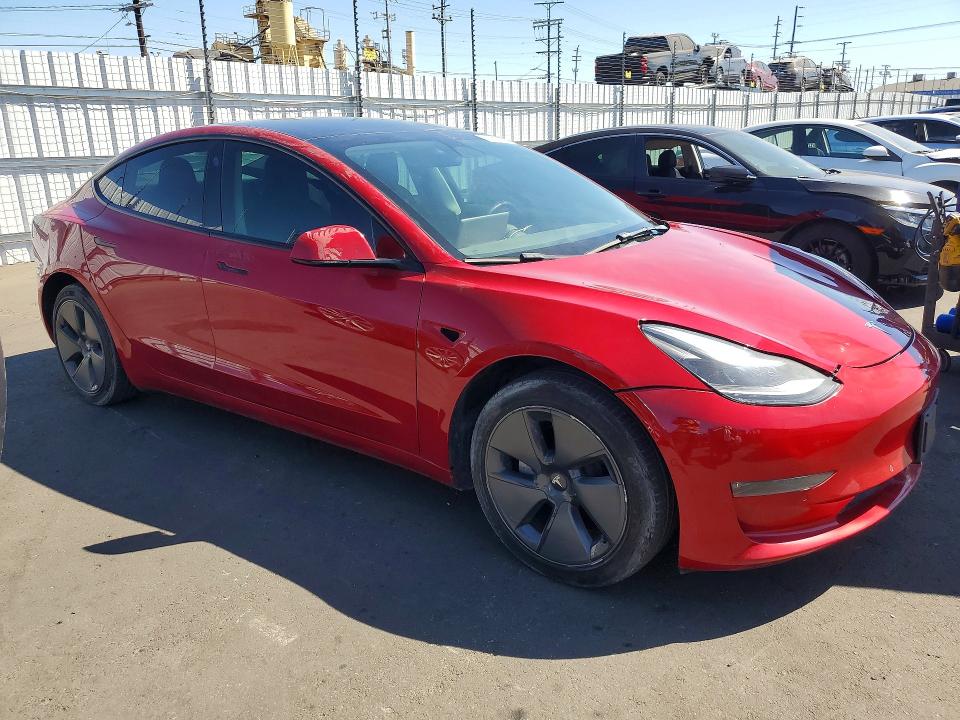 2022 Tesla Model 3 მანქანა იყიდება აუქციონზე, vin: 5YJ3E1EB1NF273763, აუქციონის ნომერი: 59842396