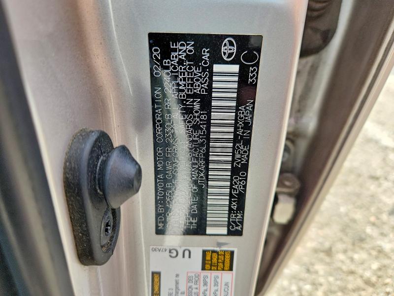 Продажа на аукционе авто 2020 Toyota Prius Prime, vin: JTDKARFP6L3154181, номер лота: 61775416