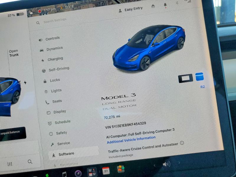 Aukcja sprzedaży 2019 Tesla Model 3, vin: 5YJ3E1EB9KF454329, numer aukcji: 62697636