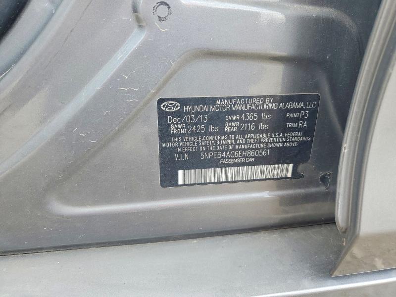 Продажа на аукционе авто 2014 Hyundai Sonata, vin: 5NPEB4AC6EH860561, номер лота: 63046796