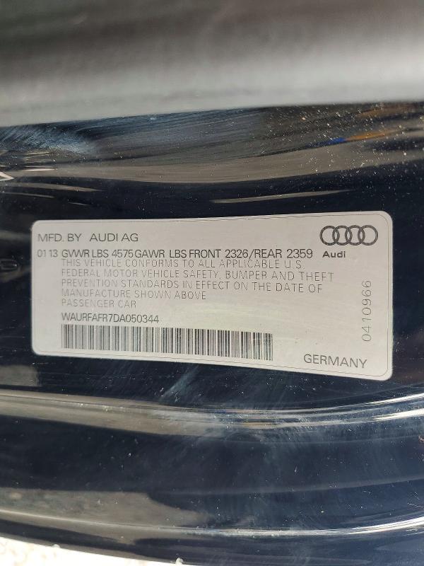 Продаж на аукціоні авто 2013 Audi A5, vin: WAURFAFR7DA050344, номер лоту: 61733896
