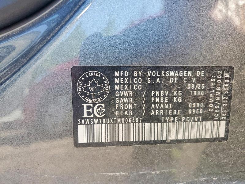 Продажа на аукционе авто 2026 Volkswagen Jetta, vin: 3VWSW7BUXTM006497, номер лота: 59621716