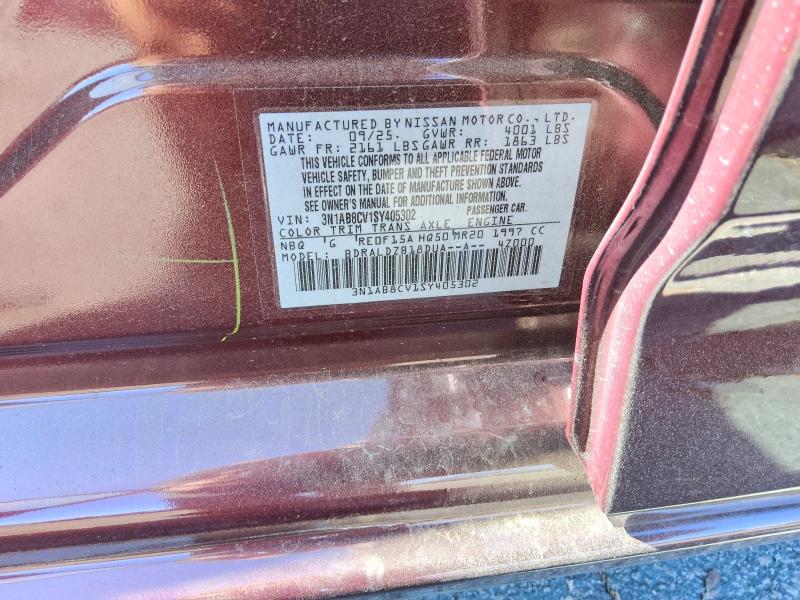 62408286 :رقم المزاد ، 3N1AB8CV1SY405302 vin ، 2025 Nissan Sentra مزاد بيع