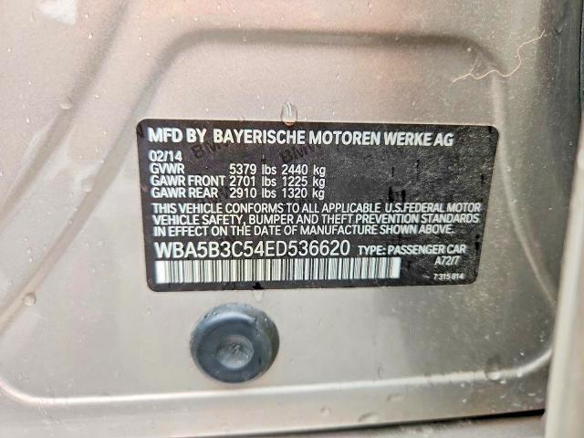 2014 Bmw 535 მანქანა იყიდება აუქციონზე, vin: WBA5B3C54ED536620, აუქციონის ნომერი: 60226216