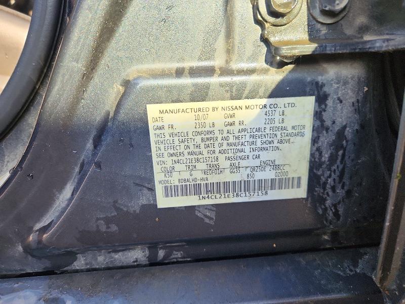 61419136 :رقم المزاد ، 1N4CL21E38C157158 vin ، 2008 Nissan Altima مزاد بيع