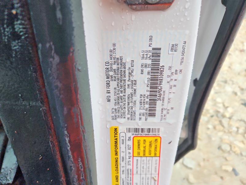 60951456 :رقم المزاد ، 3FA6P0G79HR109826 vin ، 2017 Ford Fusion مزاد بيع