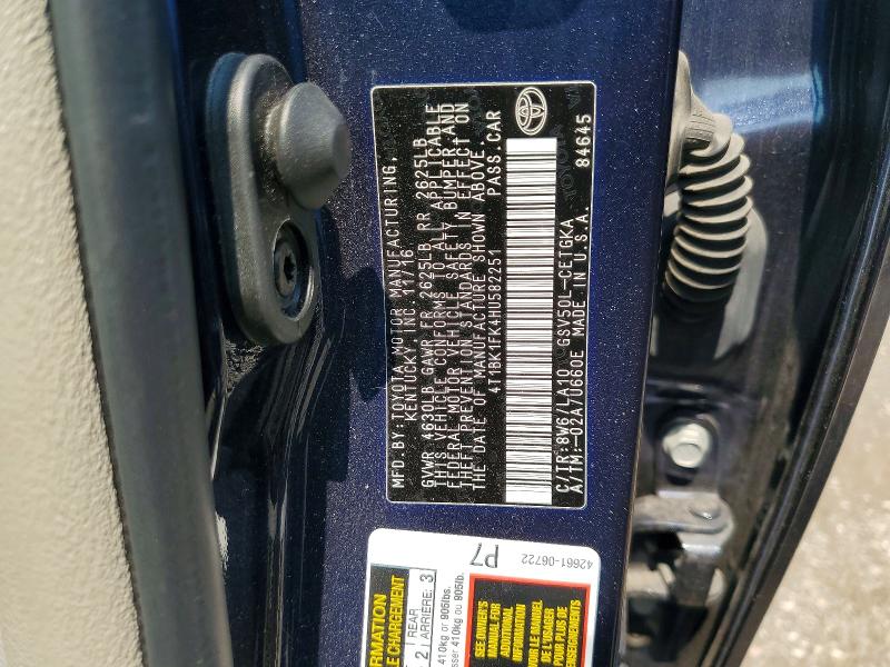 Aukcja sprzedaży 2017 Toyota Camry, vin: 4T1BK1FK4HU582251, numer aukcji: 60830476