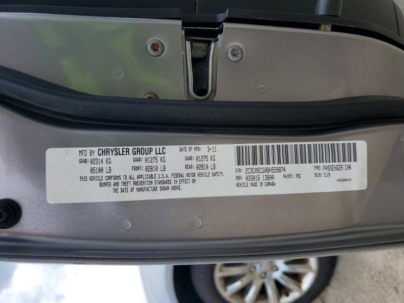 Продажа на аукционе авто 2011 Chrysler 300, vin: 2C3CA5CG0BH559874, номер лота: 60359636