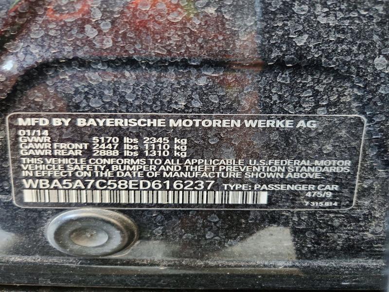 Aukcja sprzedaży 2014 Bmw 528, vin: WBA5A7C58ED616237, numer aukcji: 60263246