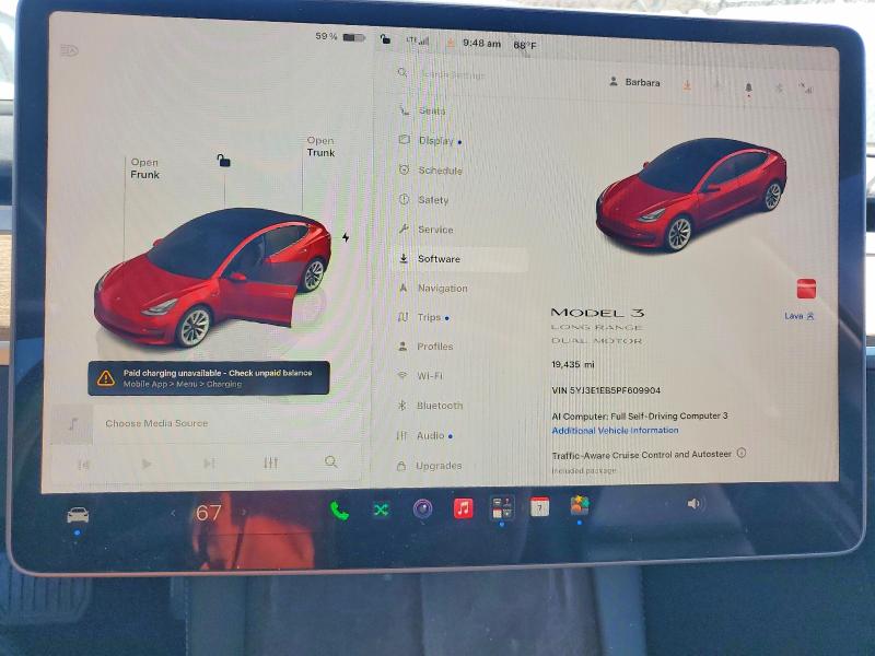 Продаж на аукціоні авто 2023 Tesla Model 3, vin: 5YJ3E1EB5PF609904, номер лоту: 58566406