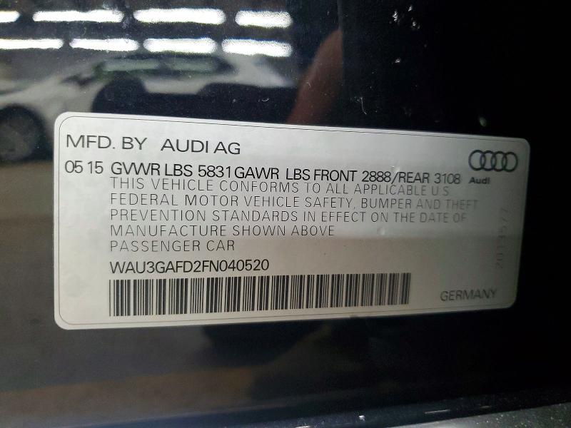 Продажа на аукционе авто 2015 Audi A8, vin: WAU3GAFD2FN040520, номер лота: 62299236
