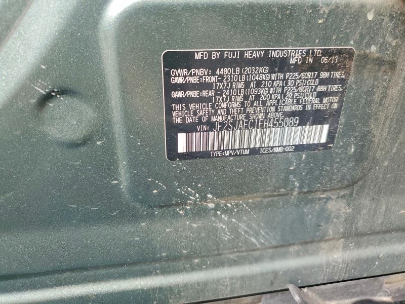 58917866 :رقم المزاد ، JF2SJAEC1EH455089 vin ، 2014 Subaru Forester مزاد بيع