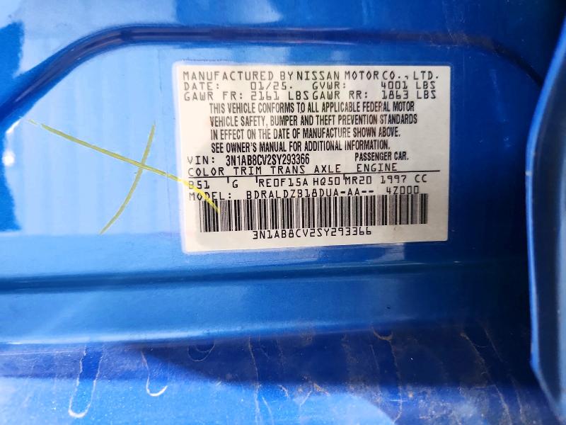 63365686 :رقم المزاد ، 3N1AB8CV2SY293366 vin ، 2025 Nissan Sentra مزاد بيع