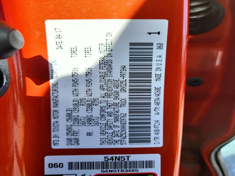 Продаж на аукціоні авто 2017 Toyota Tacoma, vin: 5TFAZ5CNXHX039762, номер лоту: 62031656