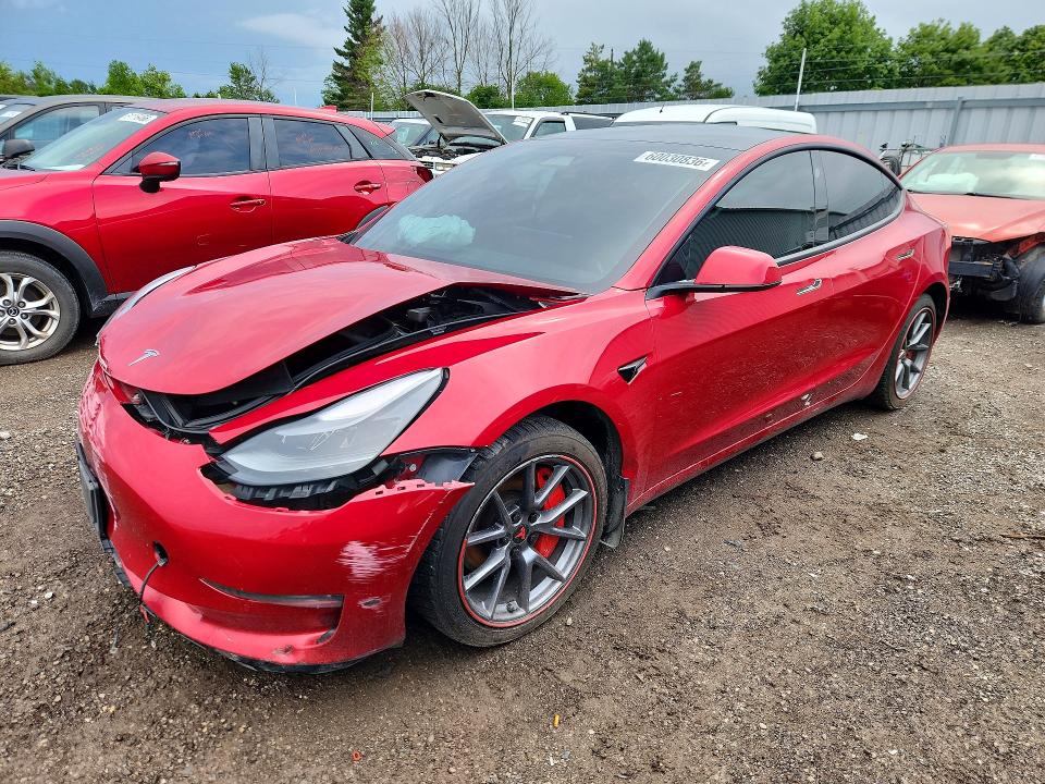 Продажа на аукционе авто 2021 Tesla Model 3, vin: 5YJ3E1EAXMF918268, номер лота: 60030836