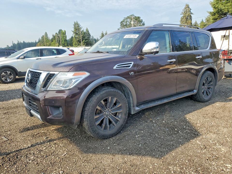 2017 Nissan Armada მანქანა იყიდება აუქციონზე, vin: JN8AY2NE4H9704730, აუქციონის ნომერი: 61887106
