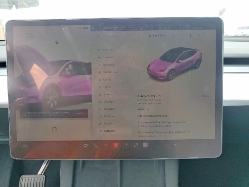 Aukcja sprzedaży 2023 Tesla Model Y, vin: 7SAYGDEE8PA100675, numer aukcji: 60979236
