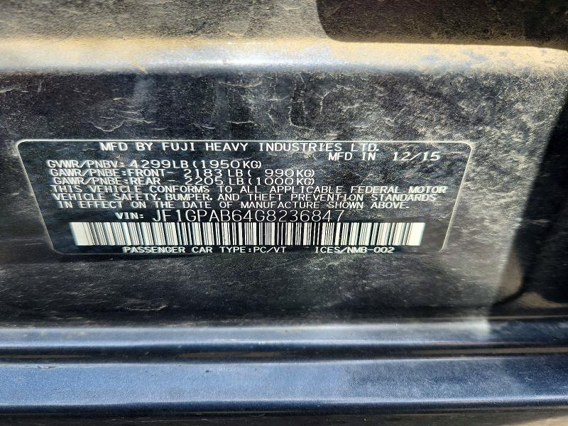 Продаж на аукціоні авто 2016 Subaru Impreza, vin: JF1GPAB64G8236847, номер лоту: 85614425