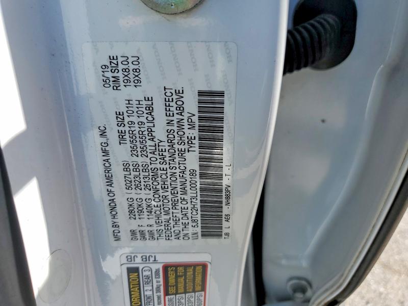 Aukcja sprzedaży 2020 Acura Rdx, vin: 5J8TC2H73LL000189, numer aukcji: 60548296
