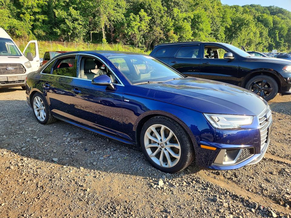 2019 Audi A4 მანქანა იყიდება აუქციონზე, vin: WAUENAF44KN006135, აუქციონის ნომერი: 62084236