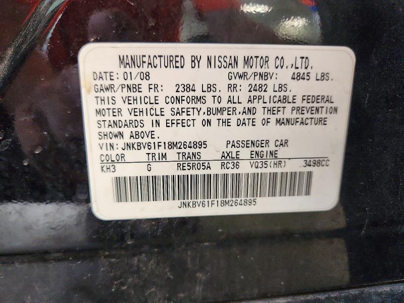 Продажа на аукционе авто 2008 Infiniti G35, vin: JNKBV61F18M264895, номер лота: 61436376