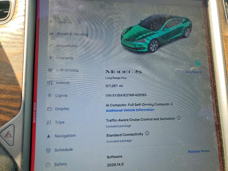 Продаж на аукціоні авто 2021 Tesla Model S, vin: 5YJSA1E27MF426183, номер лоту: 60016276